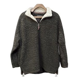 Live Oak brand fuzzy warm quarter zip sweater